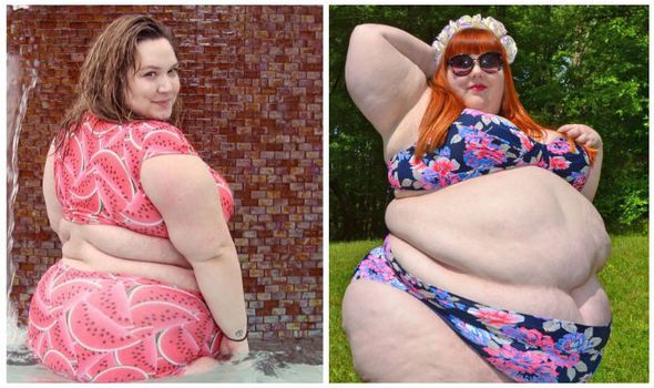 Fat lady and bikini