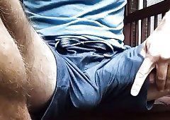 best of Poking out shorts Cock