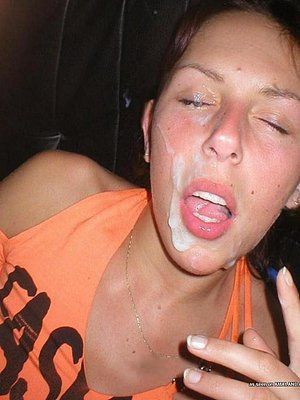 Drunken girlfriend facial