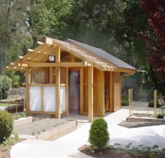 Asian style shed