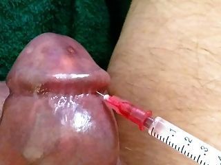 Shooting S. reccomend Saline insertion testicles bdsm