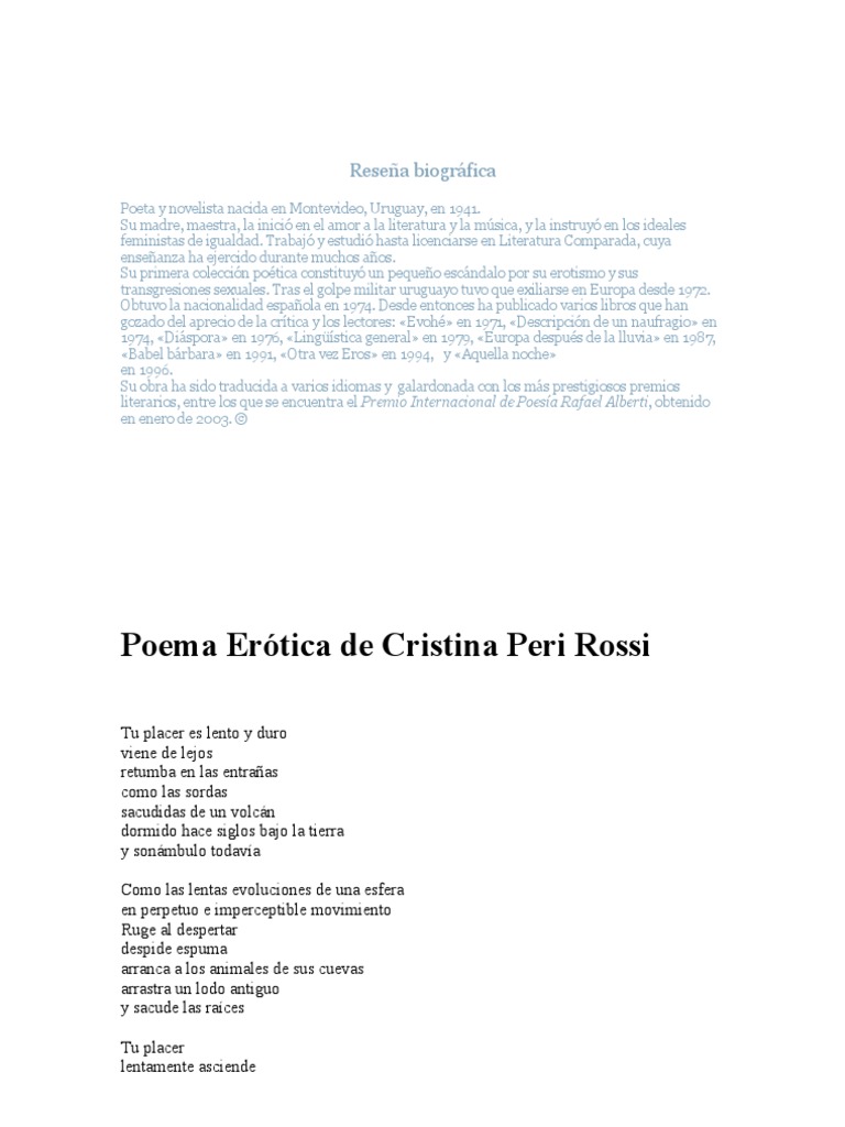 Erotica poesia uruguaya