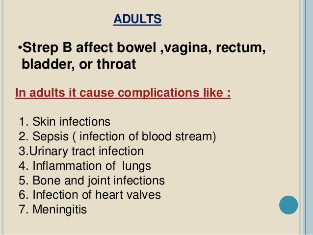 B cause streptococci vagina