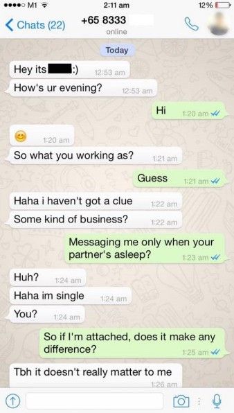 Sex texting in Singapore
