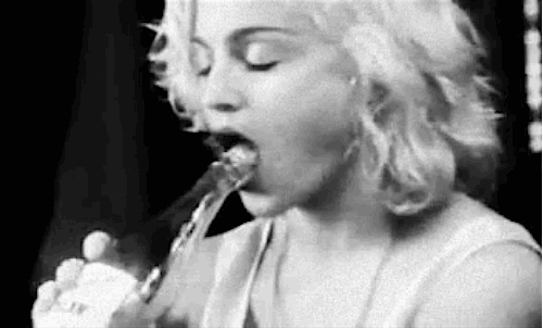 Madonna Blowjob - Madonna deep throat bottle - Porn pictures. 