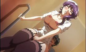 Purple haired nurse hentai