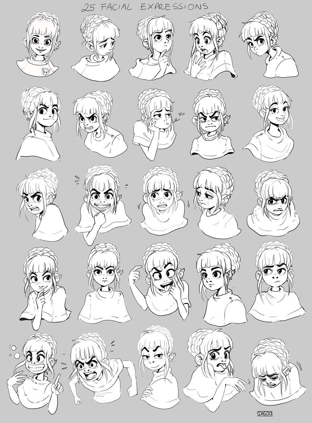 General reccomend Drawing cartoon facial expressions