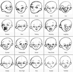 Animated facial expressions