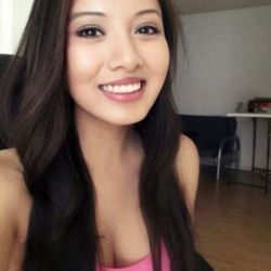 Asian girl shower massage