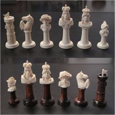 ZD reccomend Asian oriental chinese hong tze ivory dragon chess set
