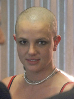 Tator T. reccomend Bald britney head her shaved spear