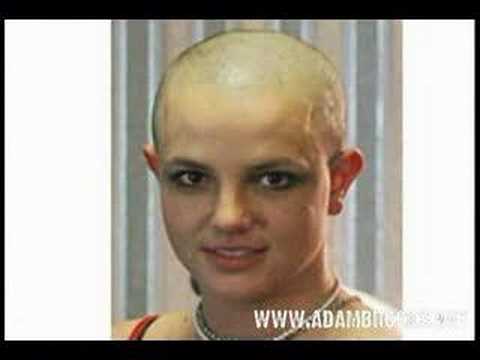 Bald britney head her shaved spear