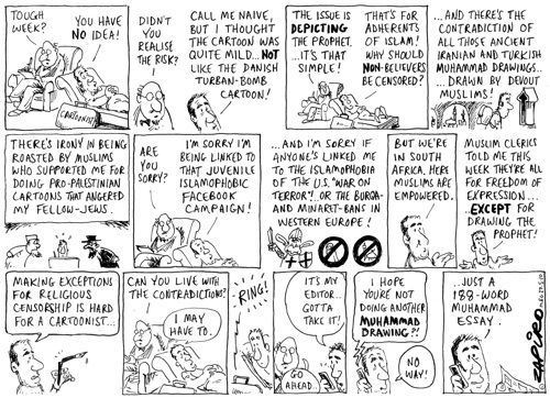 Frankenstein reccomend Cartoon muhammad strip
