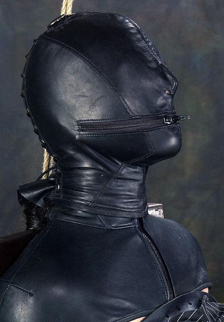 Custom leather womens bdsm hoods
