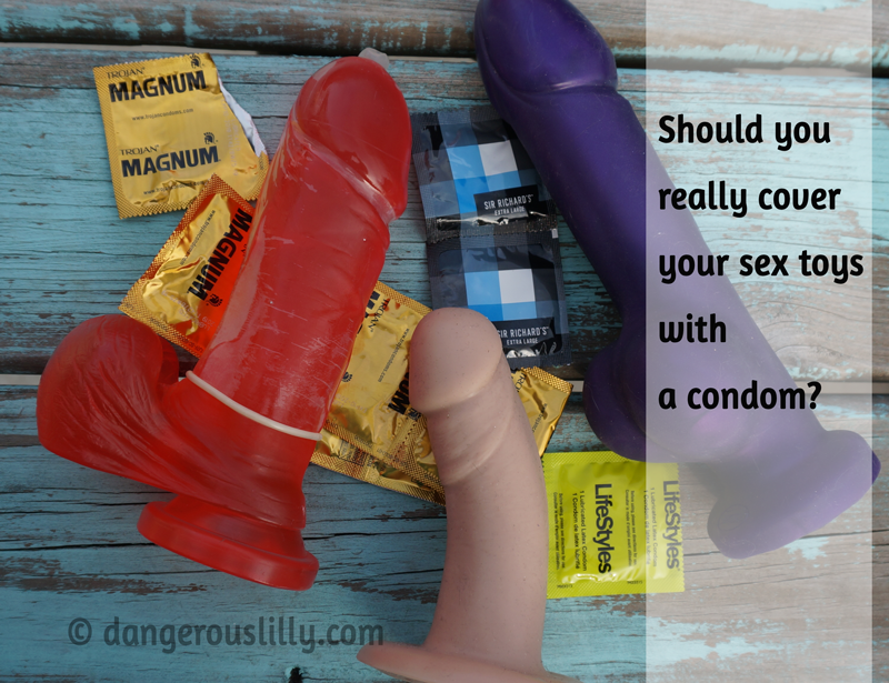 Condom covered dildos