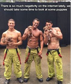 Firemen strip tease