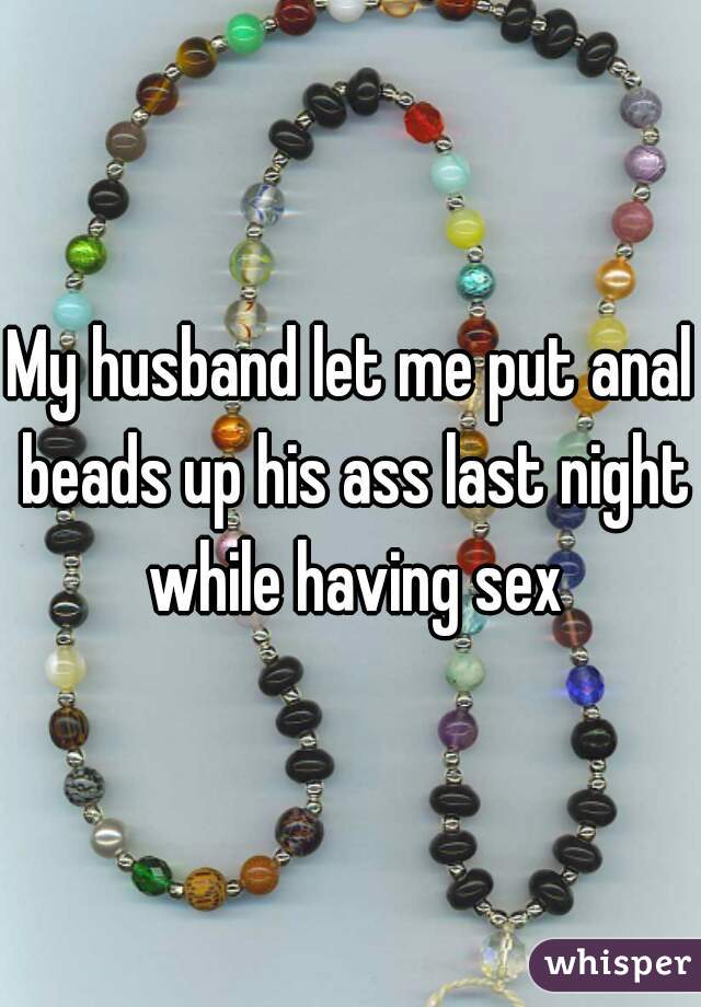 Making anal beads