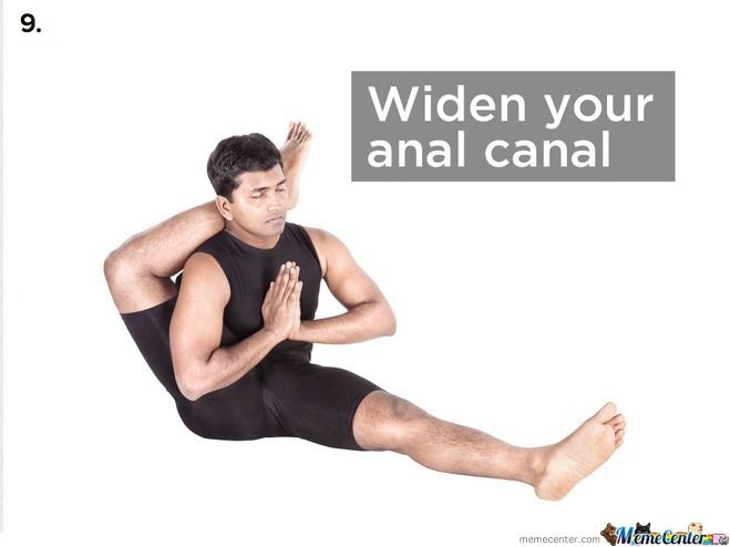 Male anus widening
