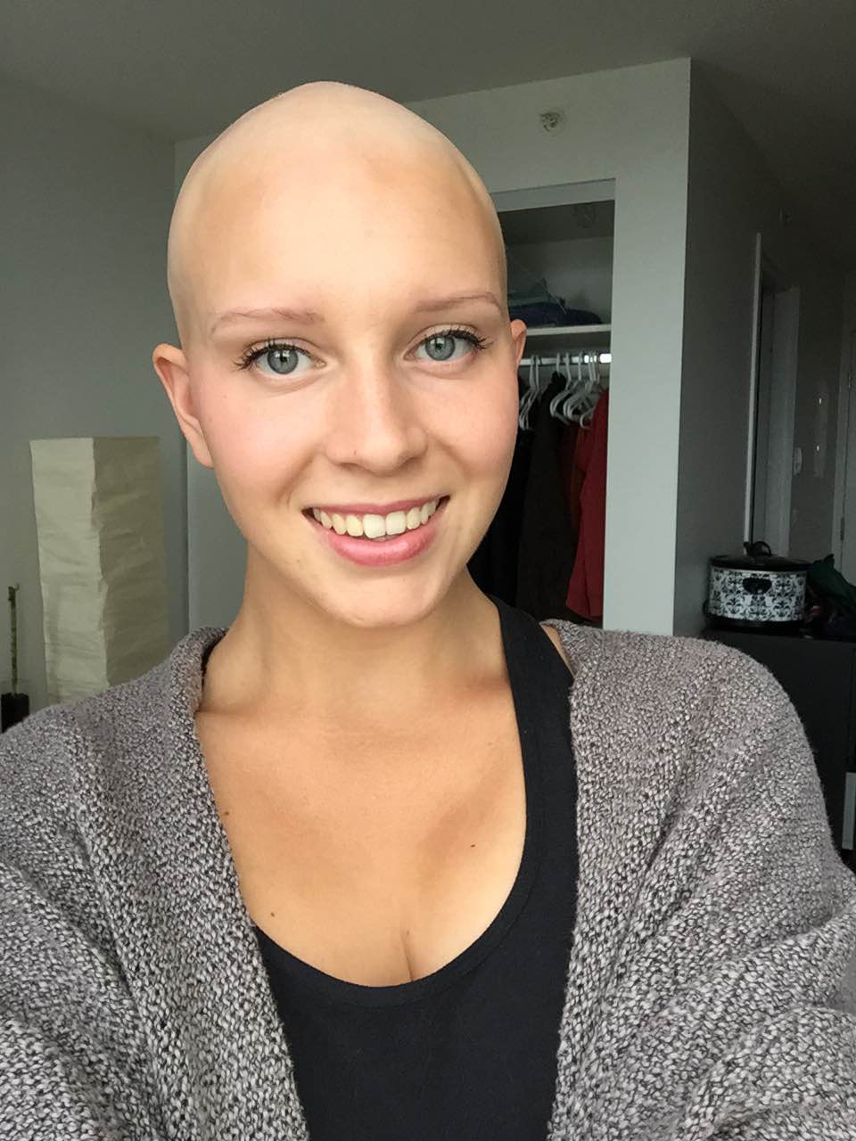 My wife finally shaved