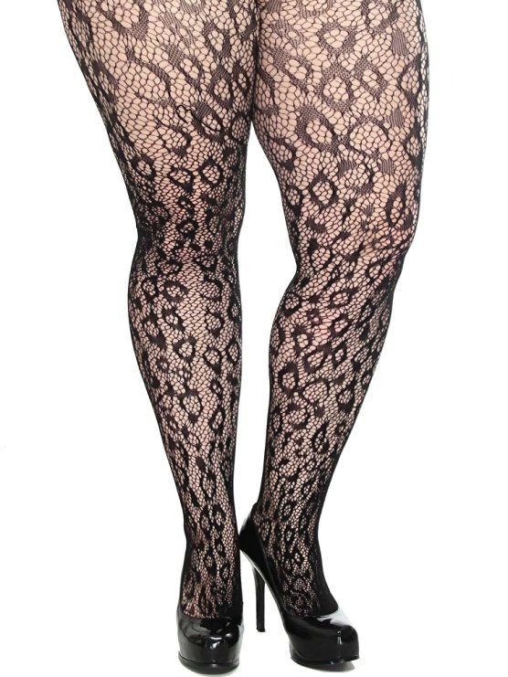 Patterned pantyhose tights
