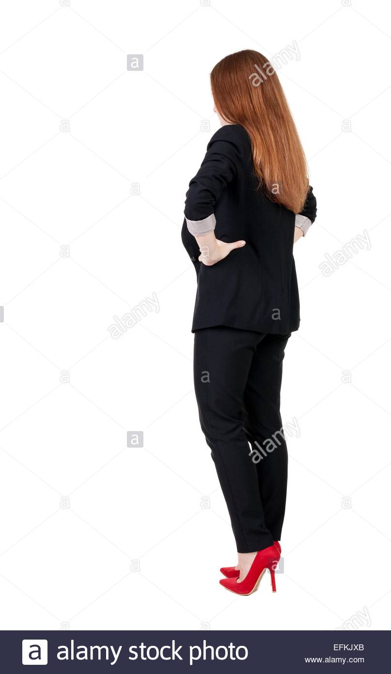 Black D. reccomend Redhead business suit pic