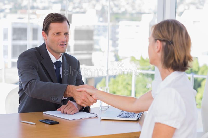 best of During job Shaking hand